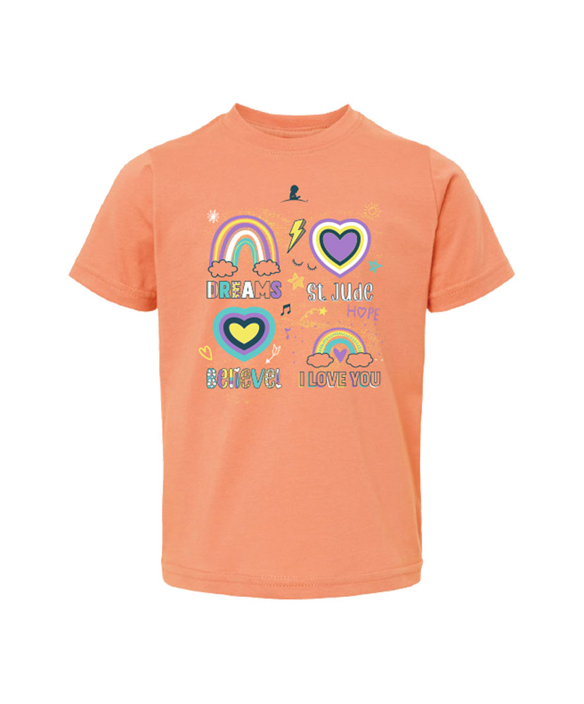 Rainbows and Hearts Toddler T-Shirt